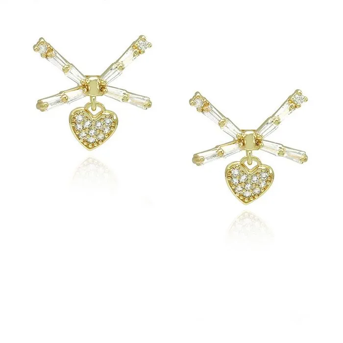 خواتین چھوٹے ڈیزائن دل کی بالیاں