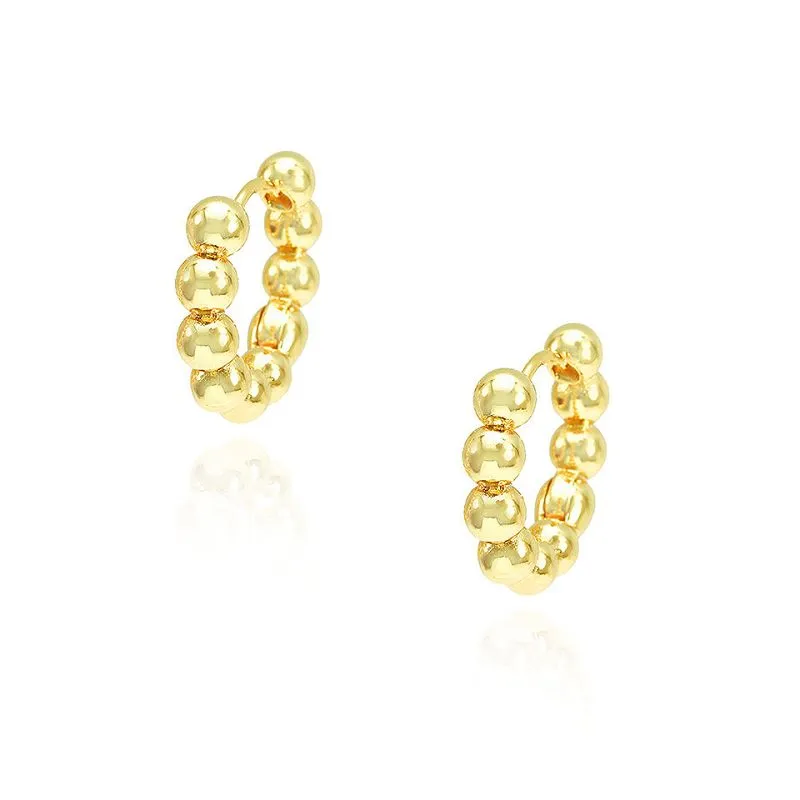 چمقدار گول موتیوں کی مالا کی بالیاں