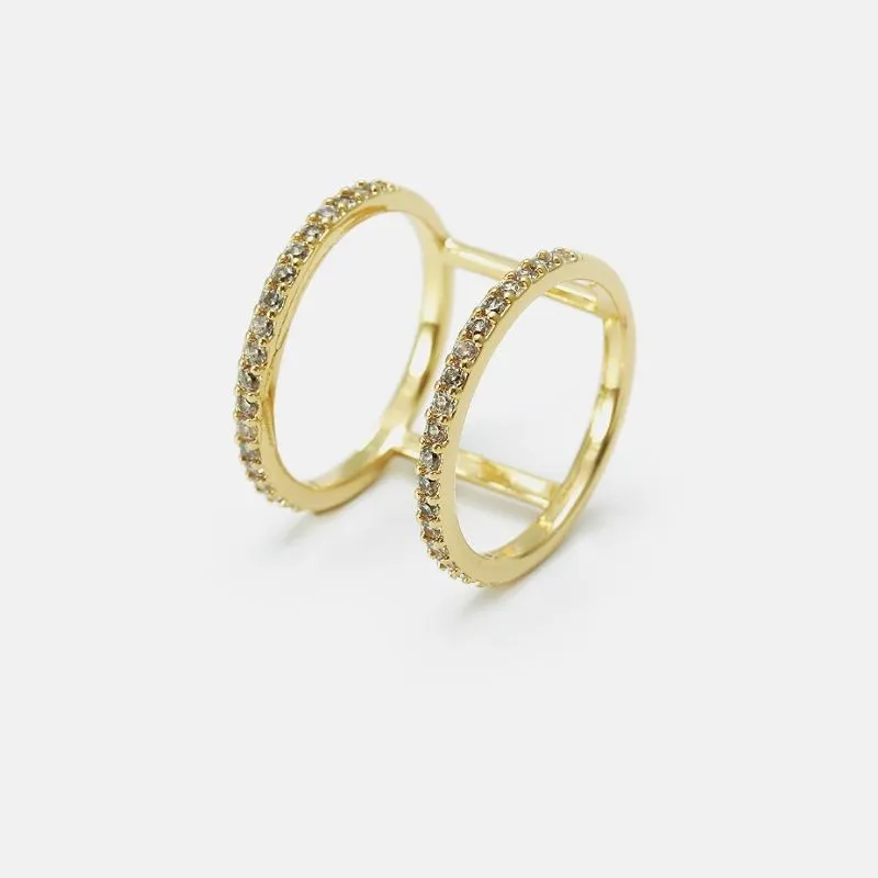 خواتین کے لیے گولڈ پلیٹڈ فیشن کی انگوٹھی