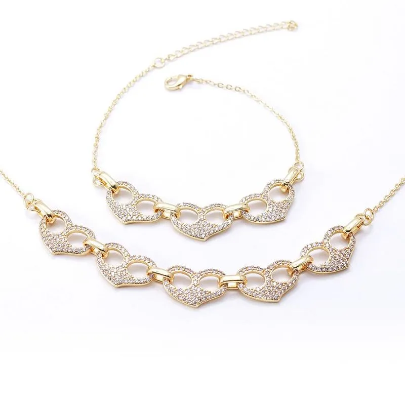 ہار کڑا دل کے زیورات سیٹ