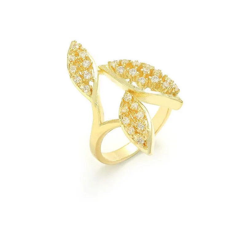 سلور لیف شیپ انگلی کی انگوٹھی