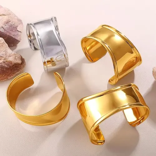 ریٹرو - اسٹائل سٹینلیس سٹیل چوڑیاں