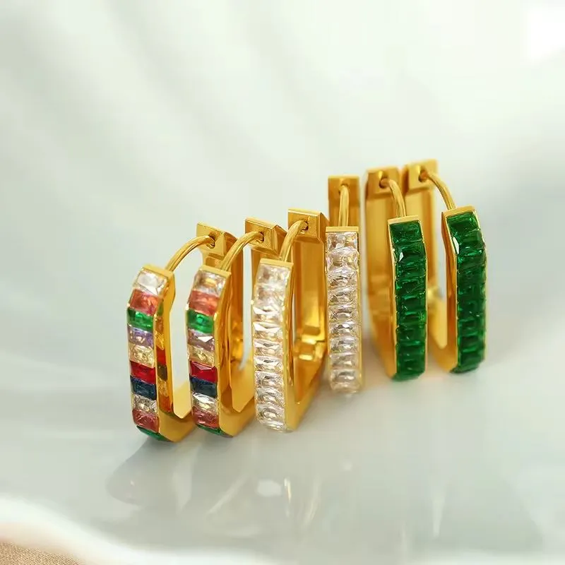 سٹینلیس سٹیل جیومیٹرک بالیاں